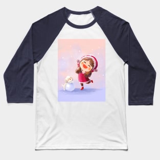 Let It Snow Baseball T-Shirt